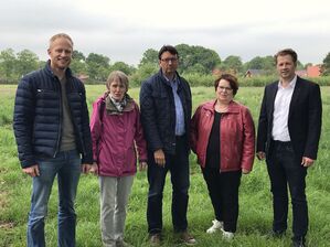 SPD ​​​​​​​Mitglieder des Ausschusses für Planung, Energie und Umwelt vor Ort