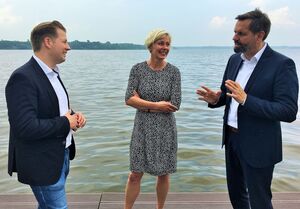 Henning Dierks, Karin Harms und Olaf Lies