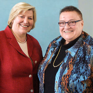 Sozialministerin Cornelia Rundt und Ellen Altrock Foto: SPD
