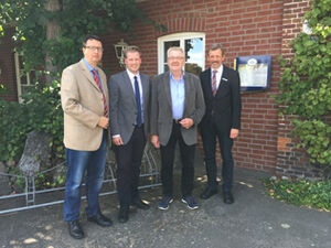 v.l.:Dr. Wengelowski, Henning Dierks, Detlef Dierks und Dr. Schilling Foto: SPD