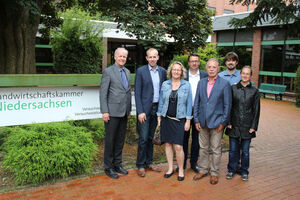 Kammerdirektor Hans-Joachim Harms, MdB Dennis Rhode, B. Logemann, P. Wengelowski, W. Mickelat, Dr. H. Janßen, A. Bauer