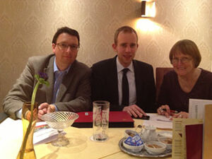 V.l.r.: Peter Wengelowski, Dennis Rohde, Annegret Bohlen