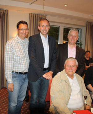 Peter Wengelowski, Dennis Rohde, Matthias Groote und Helmut Witte Foto: privat