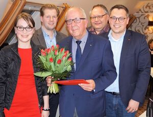 Katharina Fischer, Henning Dierks, Horst Bühring, Frank Oeltjen und Tiemo Wölken @ SPD BZW