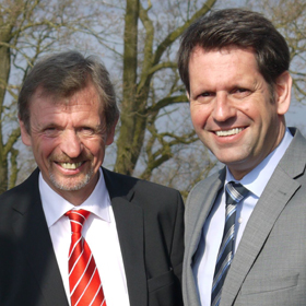 Bürgermeister Dr. Schilling mit Wirtschaftsminister Olaf Lies